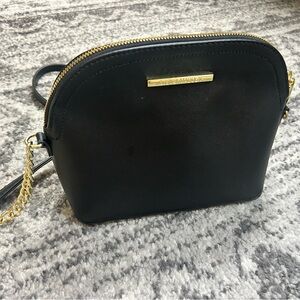 Steve Madden Black Crossbody Bag with Gold Accents